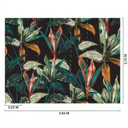 Feuilles Carambole - tapisserie panoramique feuilles