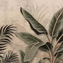 Dune tropicale - tapisserie panoramique palmier