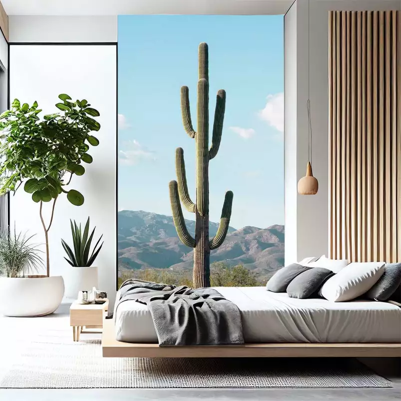 Cactus Mexico - tapisserie panoramique jungle