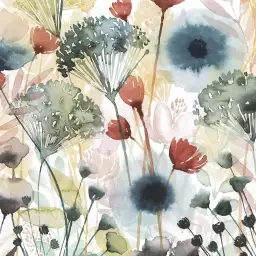 Bouquet des champs - tapisserie panoramique fleurs
