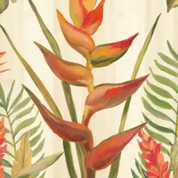 Fleurs du paradis - tapisserie panoramique feuilles