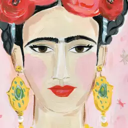 Frida Pinkie - tapisserie panoramique roses