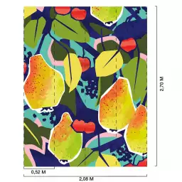 Verger fruités - tapisserie panoramique feuilles