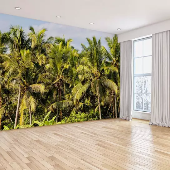 Cocos plant - tapisserie panoramique exotique