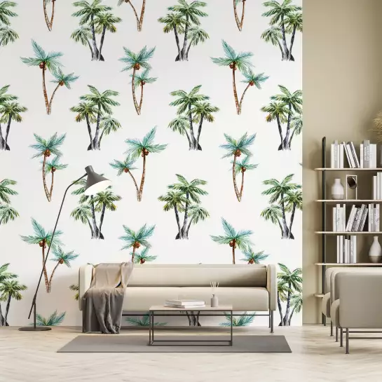 Jungle coconut - tapisserie decoration murale