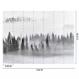 Forêt dans le brouillard - tapisserie decoration murale