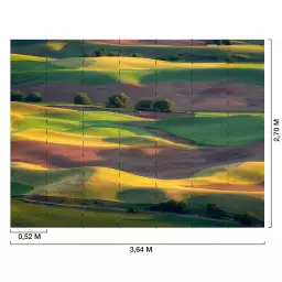 Terres agricoles - tapisserie decoration murale