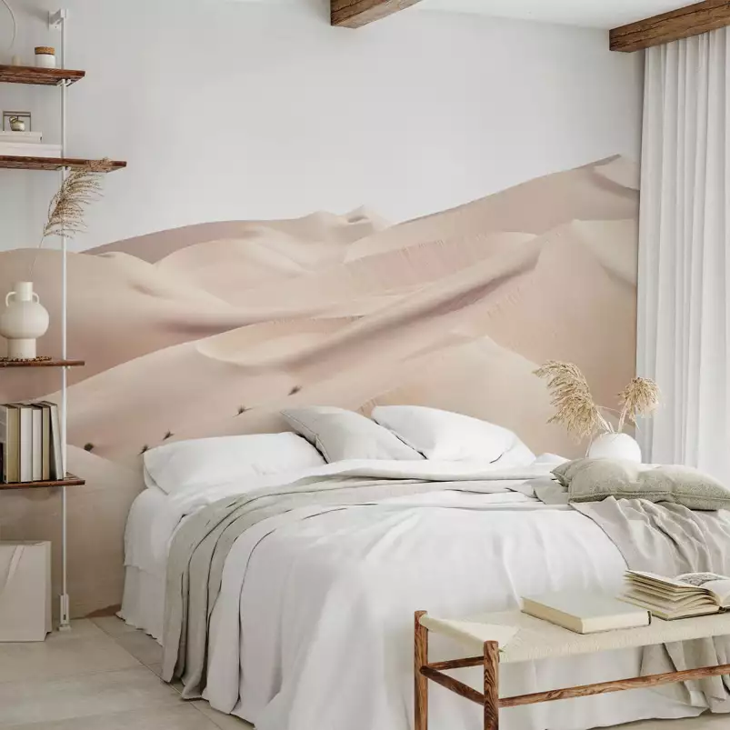 Dune de sable rose - tapisserie decoration murale