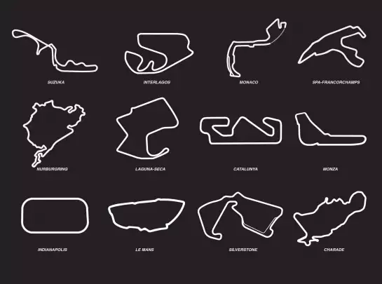 Circuit F1 - papier peint design