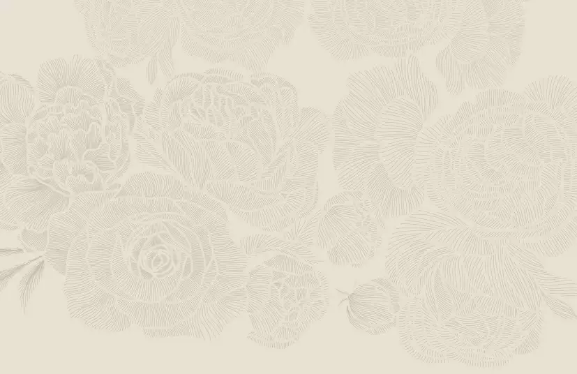 Rêves de roses - papier panoramique fleurs