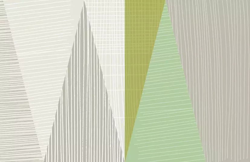 Japandi - papier peint forme geometrique