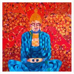 Voyage en terre de bouddha - poster zen