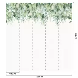 Feuillage suspendu - tapisserie panoramique feuilles