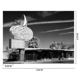 Sky ranch Motel n&b - tapisserie murale panoramique