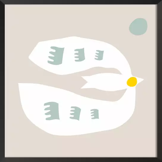 Love birds - affiche organique