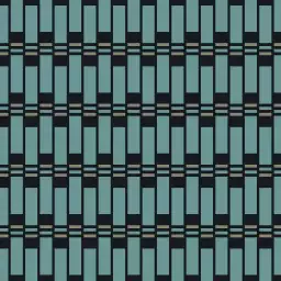 Duval bleu - tapisserie géométrique