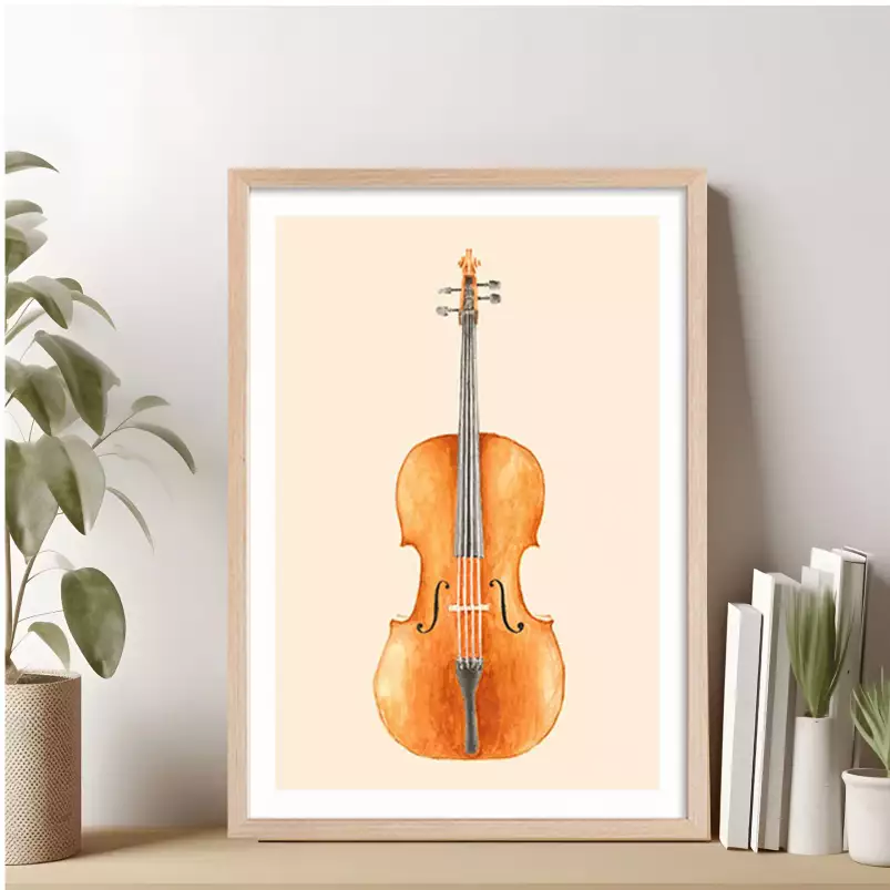 Cello - tableau contemporain