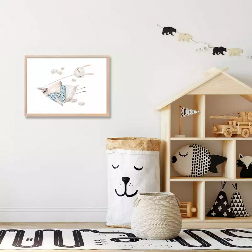 Oiseau heros - affiche chambre bébé