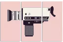 Camera Super 8 - affiche retro vintage