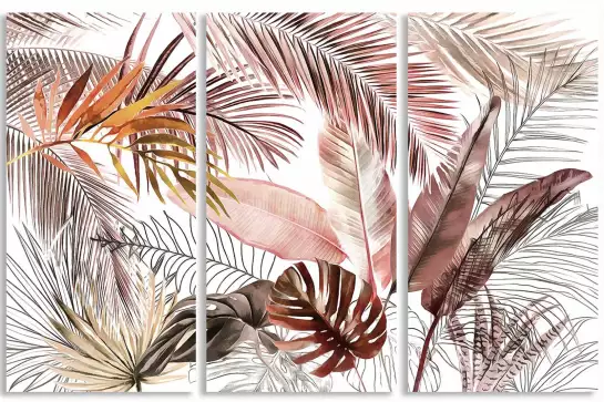 Palmes roses - poster plante