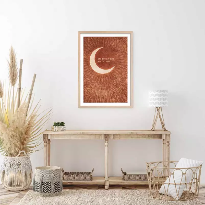 La vie lunaire - affiche retro vintage