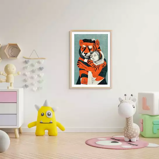 Mon tigre et moi - poster enfant