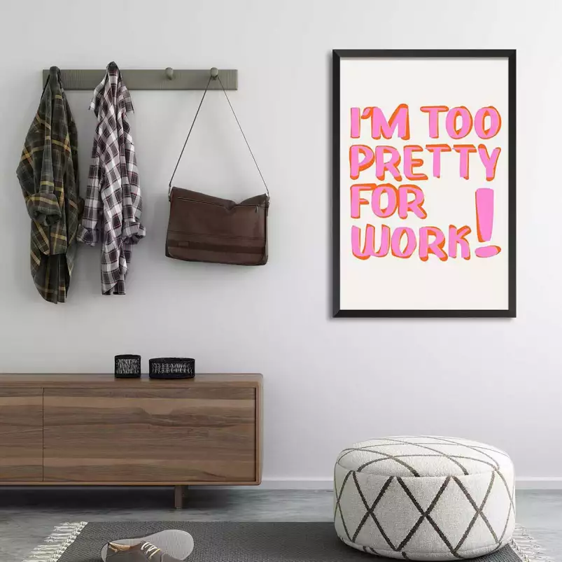 I m too pretty - tableau minimaliste