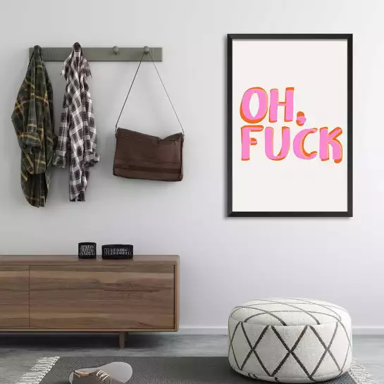 Oh fuck - tableau minimaliste