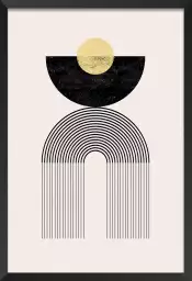 Pendule en équilibre - affiche art geometrique