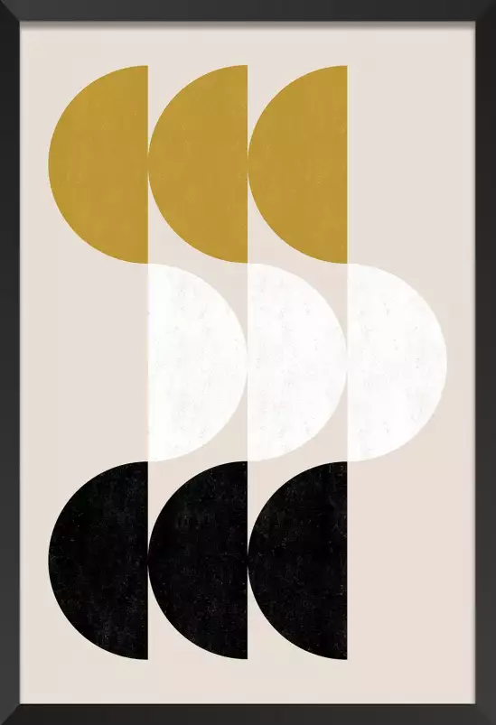 Sphère en miroir - affiche art geometrique