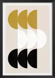 Sphère en miroir - affiche art geometrique