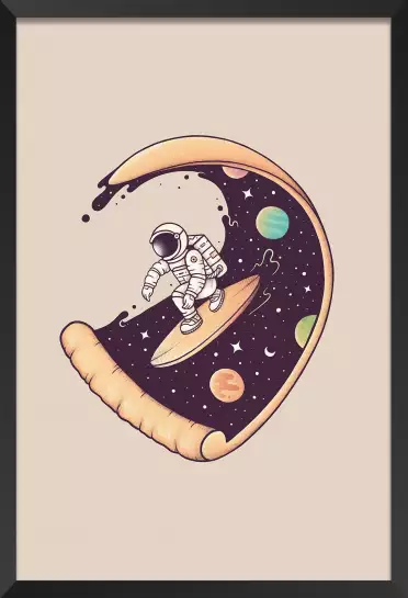 Surf en cosmos - dessin planetes