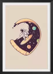 Surf en cosmos - dessin planetes