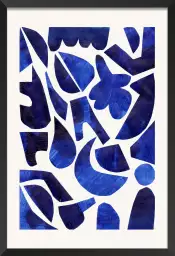 L'art bleu nuit - affiche art abstrait