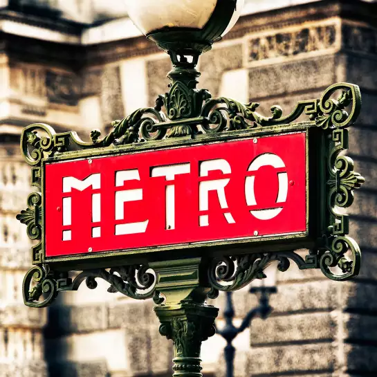 Métro parisien - tableau urbain