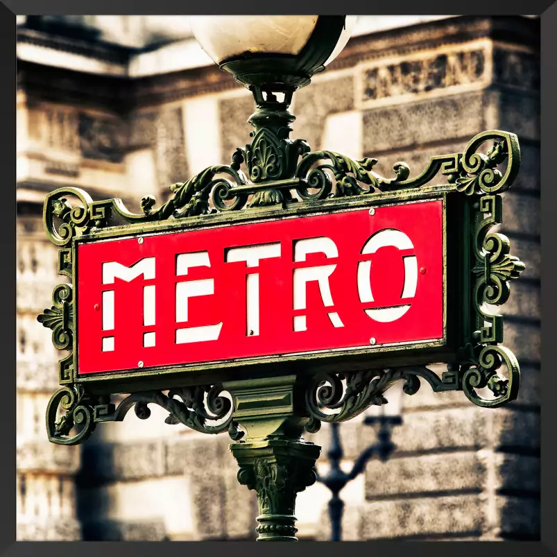 Métro parisien - tableau urbain