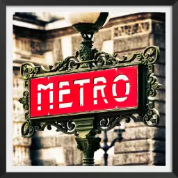 Métro parisien - tableau urbain