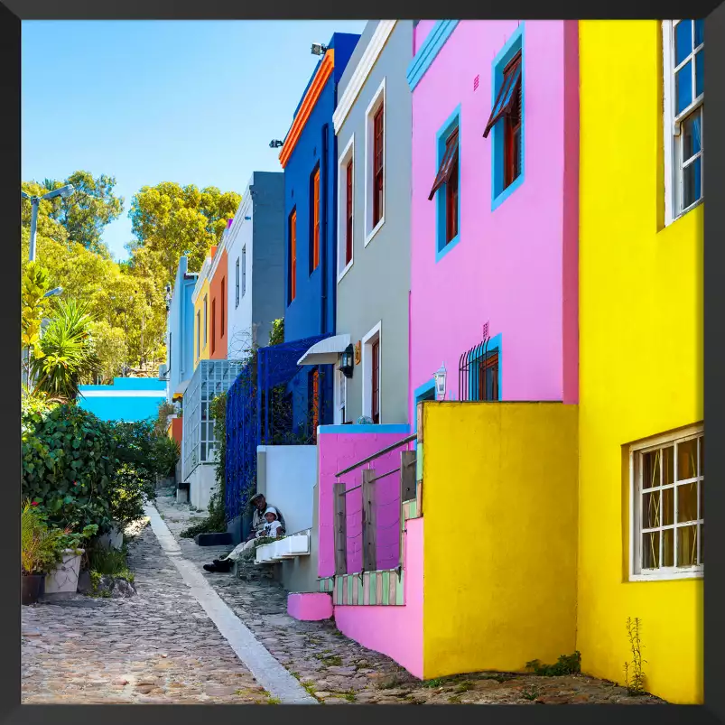 Quartier Bo Kaap - tableau coloré