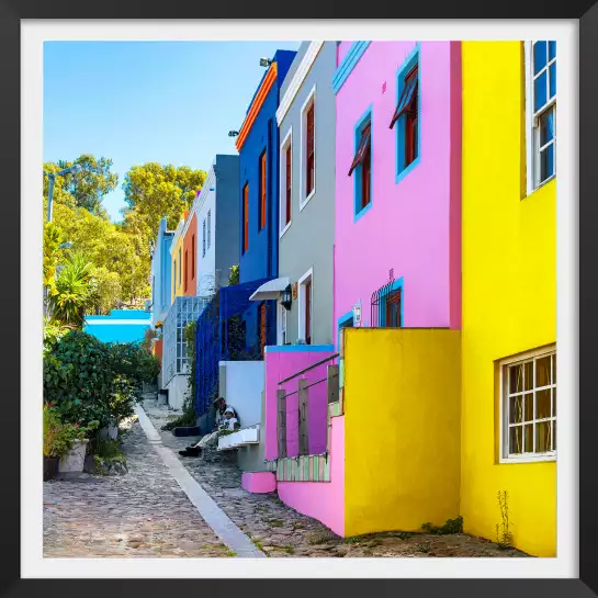 Quartier Bo Kaap - tableau coloré