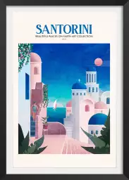 Santorini dream - poster pop art