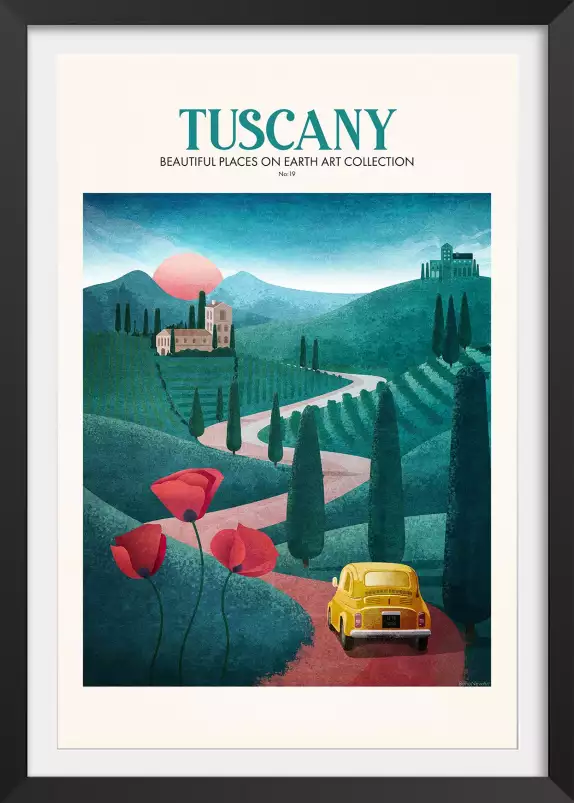 Tuscany dream - poster pop art