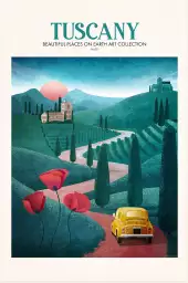 Tuscany dream - poster pop art