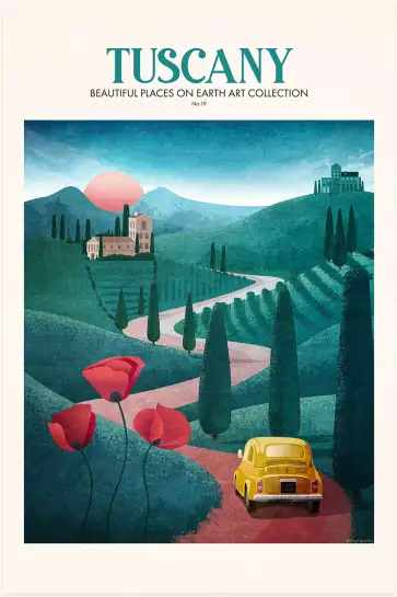 Tuscany dream - poster pop art