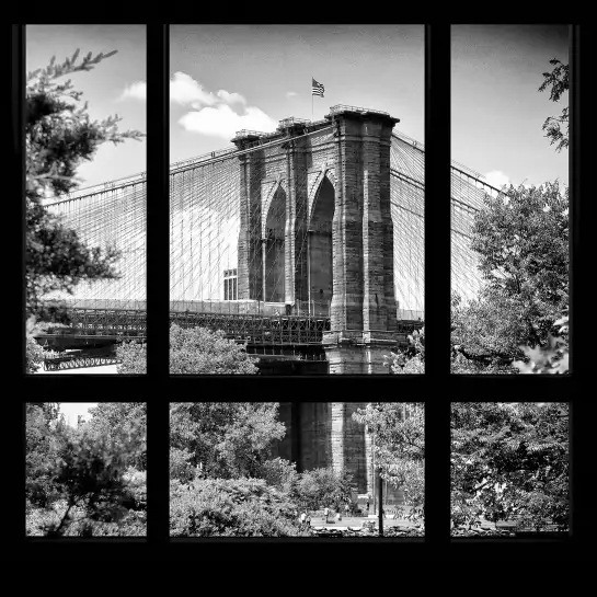 Regard sur brooklyn bridge - affiche new york
