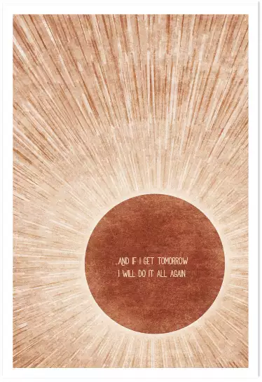 La vie solaire - affiche retro vintage