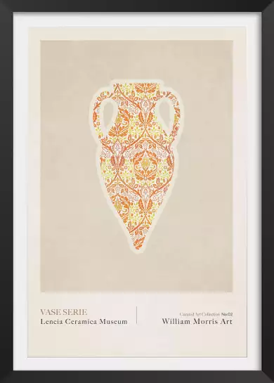 Vase céramique Lencia 2 de william Morris - affiche vintage