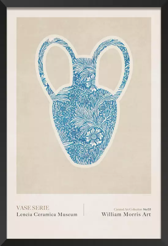 Vase céramique Lencia 3 de william Morris - affiche vintage