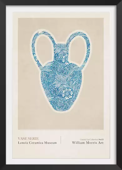 Vase céramique Lencia 3 de william Morris - affiche vintage