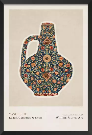 Vase céramique Lencia 4 de william Morris - affiche vintage