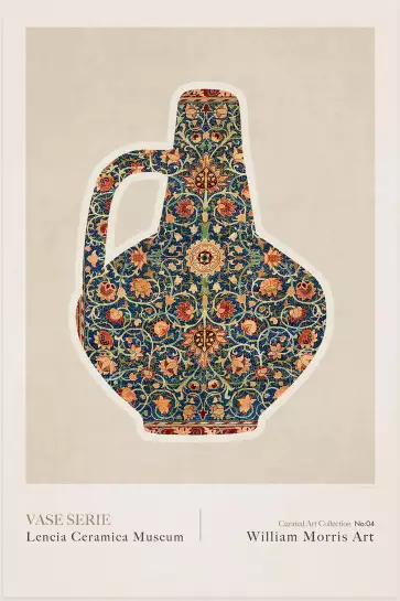 Vase céramique Lencia 4 de william Morris - affiche vintage